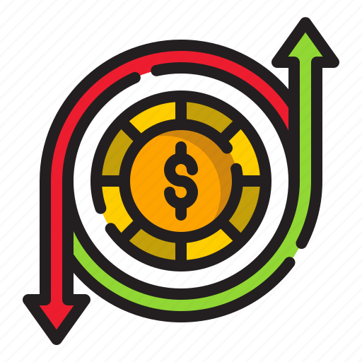 Finance, currency, management, dollar, money, cash flow icon - Download on Iconfinder
