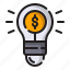 idea, light, bulb, money, invention, technology, miscellaneous 