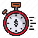 stopwatch, fast, is, money, dollar, clock, express, time and date