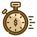 stopwatch, fast, is, money, dollar, clock, express, interface, time and date
