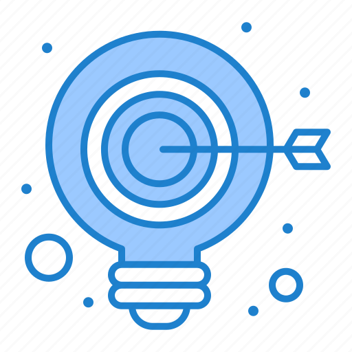 Bulb, idea, target, goal icon - Download on Iconfinder