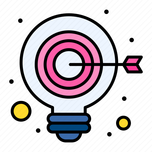 Bulb, idea, target, goal icon - Download on Iconfinder