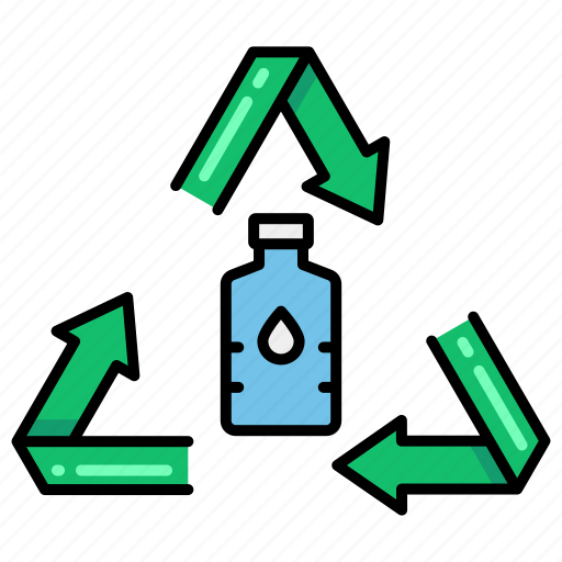 Recycled, plastic, bottle icon - Download on Iconfinder