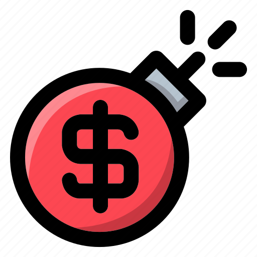 Bankruptcy, bomb, crisis, currency, danger, debt, economy icon - Download on Iconfinder