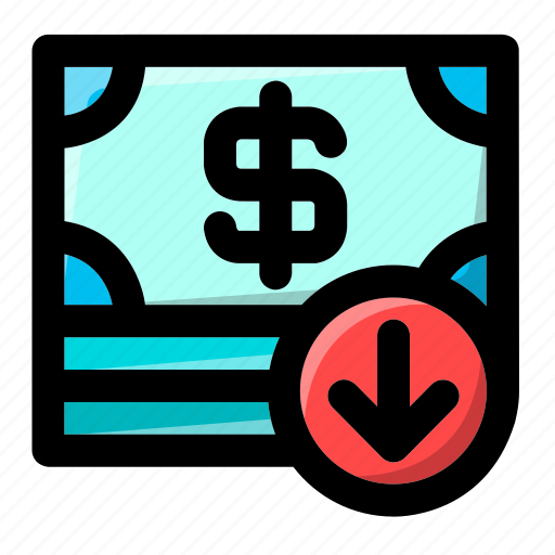 Bankruptcy, crisis, decrease, economy, loss, money, money loss icon - Download on Iconfinder