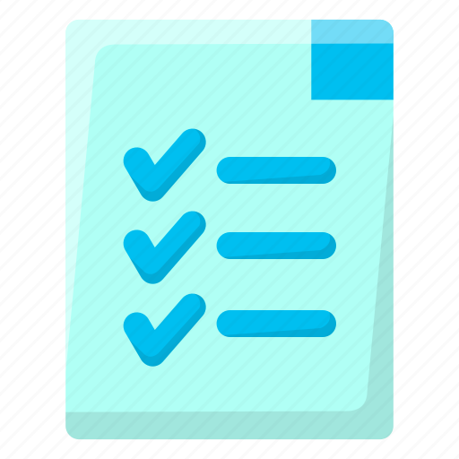 Checklist, document, economy, paper, paperwork, report, task icon - Download on Iconfinder