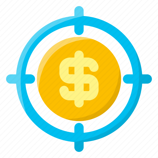 Aim, dollar, economy, goal, money, target, target money icon - Download on Iconfinder