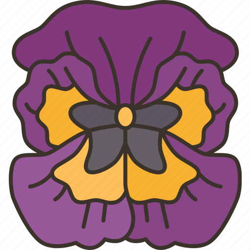 Pansy, flower, bloom, botanical, garden icon - Download on Iconfinder