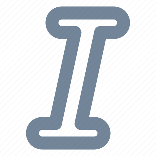 Italic, format, text, oblique, tilt icon - Download on Iconfinder