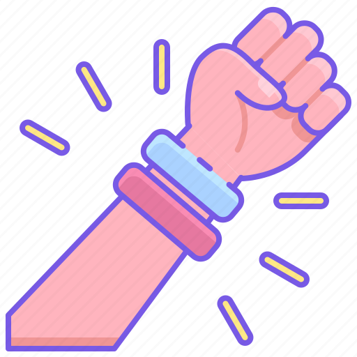 Bracelet, glow, hand, wristband icon - Download on Iconfinder
