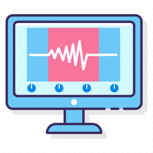 Audio, digital, frequency, monitor icon - Download on Iconfinder