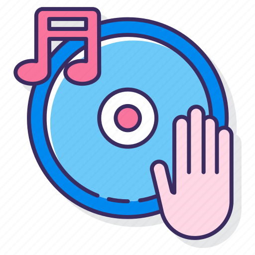 Electro, hand, music, spin icon - Download on Iconfinder