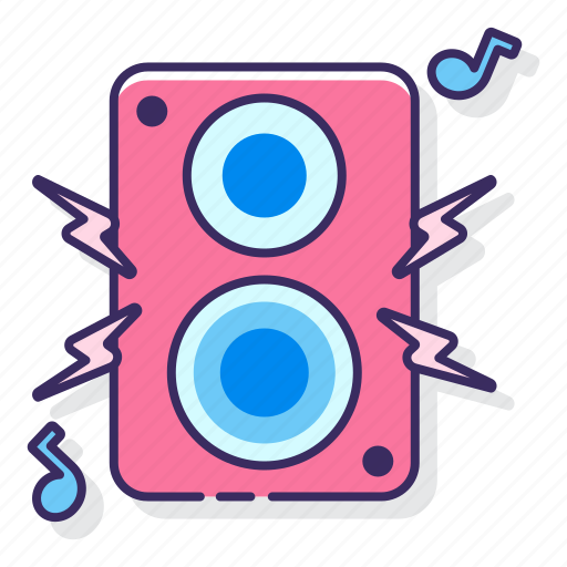 Heavy, loud, music, speaker icon - Download on Iconfinder