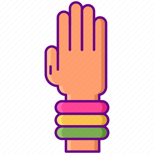 Glow, wristband, hand, bracelet icon - Download on Iconfinder