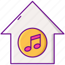 house, home, building, music