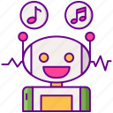 techno, robot, music