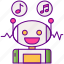 techno, robot, music 