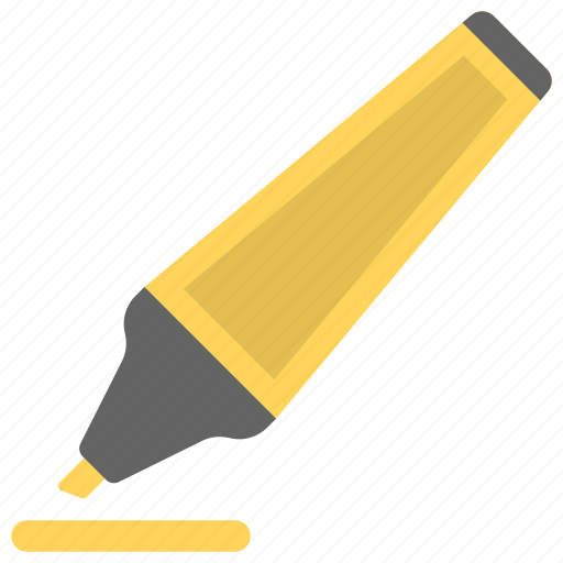 Highlighter, marker, pen, stationery, writing icon - Download on Iconfinder