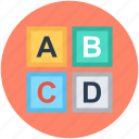 abc block, alphabet blocks, basic english, early education, kindergarten 