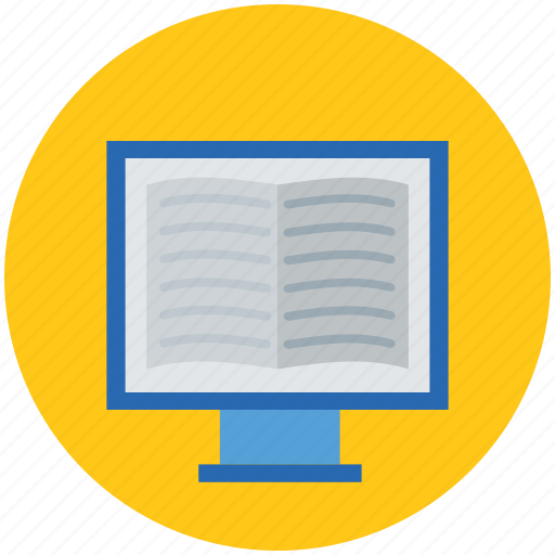 E learning, education, learning, online book, online study, reading, study icon - Download on Iconfinder