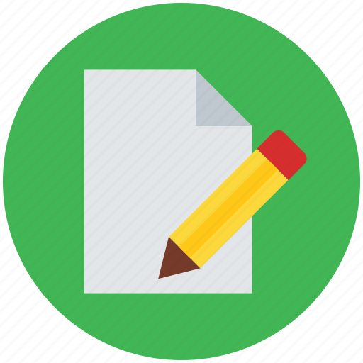 Document, lead pencil, note, pencil and paper, text, write, writing icon - Download on Iconfinder