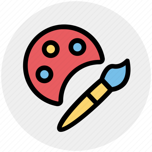 Art, brush, drawing, paint, paint brush, paint palette icon - Download on Iconfinder