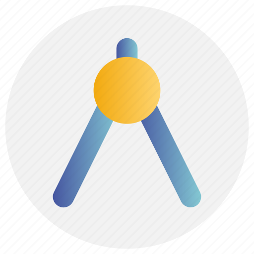 Circle, compass, draw, education, study icon - Download on Iconfinder