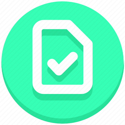 Checked, education, file, paper, sheet icon - Download on Iconfinder