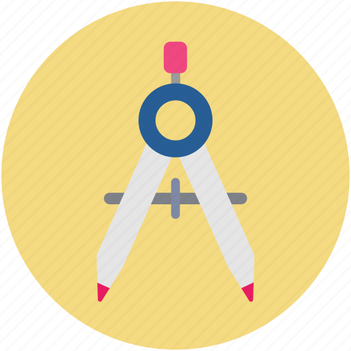 Compass, divider, drawing, geometrical compass, geometry tool icon - Download on Iconfinder
