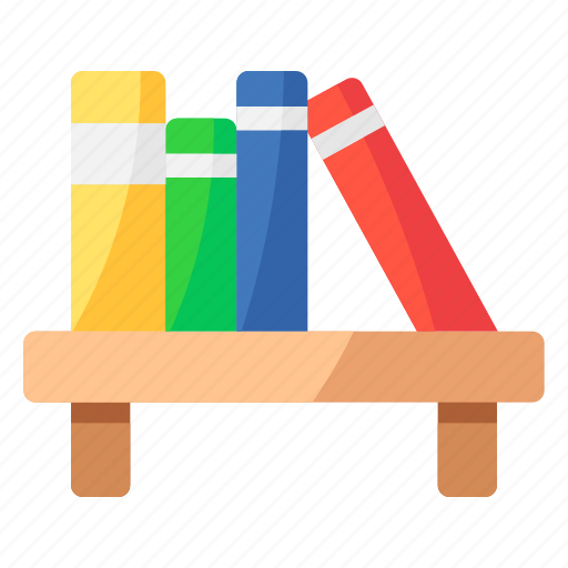 Library, books, bookshelf, book, bookrack icon - Download on Iconfinder