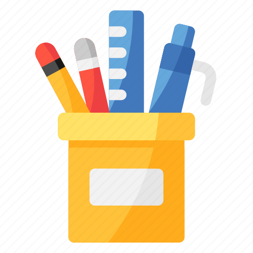 Pencilcase, pencilbox, stationery, jar icon - Download on Iconfinder