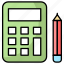 calculator, pencil, math, finance, write, education, calculation 