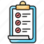 checklist, to do, task, report, clipboard, check, schedule 
