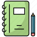 notebook, pencil, learning, write, pen, education, book