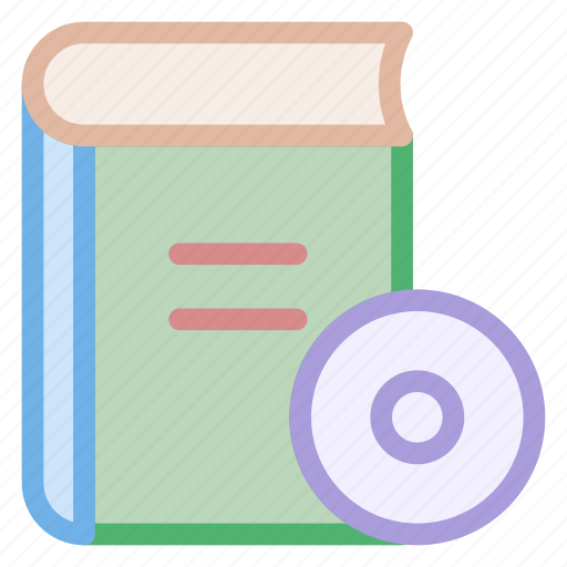 Book, cd, compact, disc, read, reading icon - Download on Iconfinder