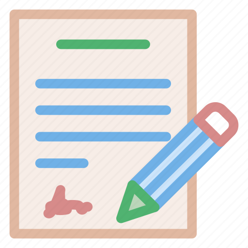 Agreement, contract, document, pencil, signature, signing icon - Download on Iconfinder