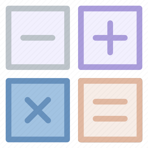 Four, calculate, button, maths, education, buttons, calculator icon - Download on Iconfinder