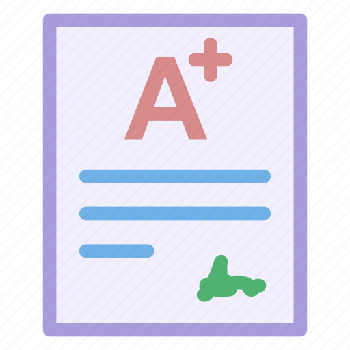 Education, rating, result, score, sheet, test, text icon - Download on Iconfinder