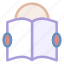 book, education, eyeglasses, learning, man, person, reading, studying, teaching 