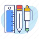 pencil and ruler, pencils, draw, pen, school, drawing, pencil