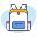 bag, school, backpack, education, student, university, college