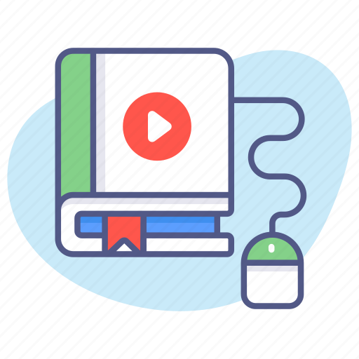 Video lecture, video book, audiobook, ebook, audio literature, education, elearning icon - Download on Iconfinder