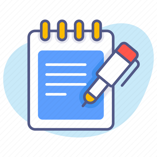 Notepad pen, notepad, book, notes, notebook, document, diary icon - Download on Iconfinder
