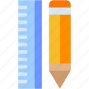 ruler, graphic, design, metric, pencil