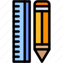ruler, graphic, design, metric, pencil