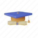 graduation, hat, education, achievement, student, school, college 
