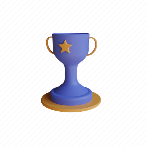 Cup, trophy, winner, achievement, medal, award, prize 3D illustration - Download on Iconfinder