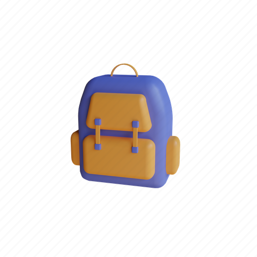 Bag, education, study, school, knowledge, learning, student 3D illustration - Download on Iconfinder
