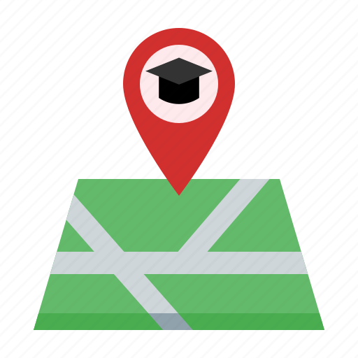 Location, map, education, school icon - Download on Iconfinder