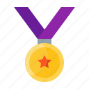 medal, winner, trophy, star